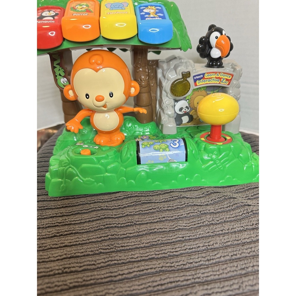 Vtech Learn and Dance Interactive Zoo Monkey songs & sounds sensory toy TESTED